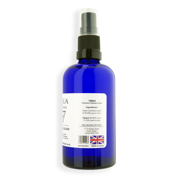 Aqua Laboratory UK 1X 100ML SPRAY 10 PPM Colloidal Silver