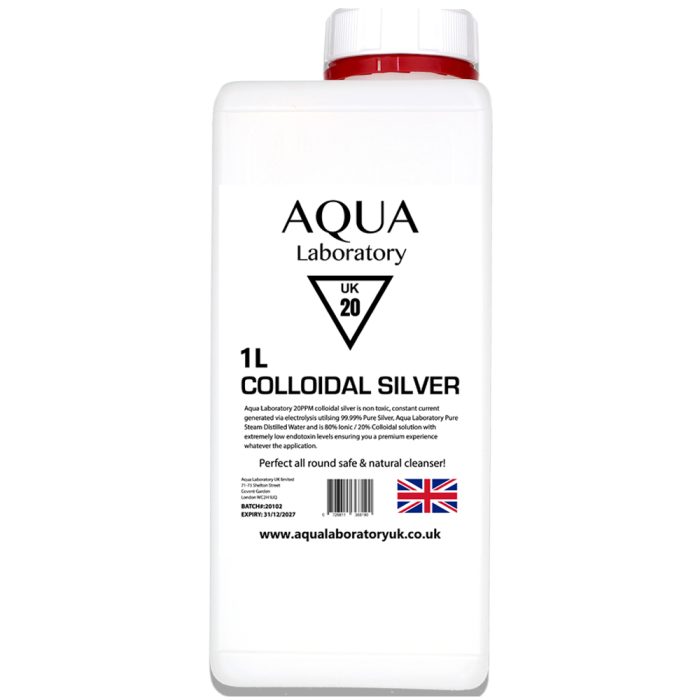 Aqua Laboratory UK 1X 1000ml 20 PPM Colloidal Silver