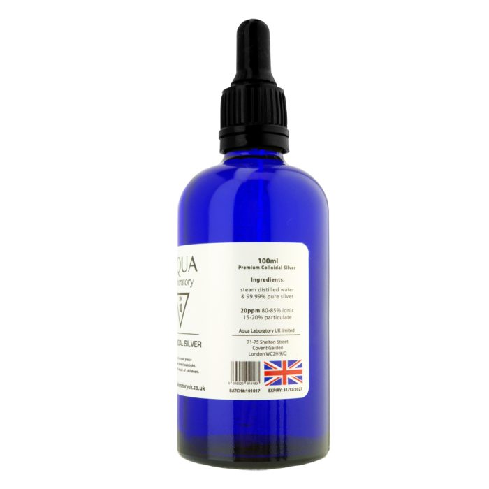 Aqua Laboratory UK 1X 100ML PIPET 20 PPM Colloidal Silver